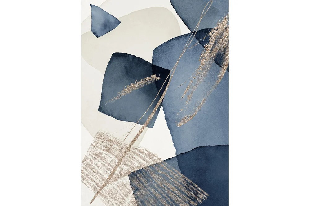 Poster Blue Swirl 70x100 cm v:3919027