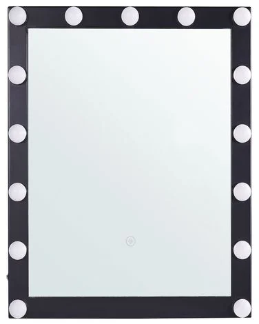 LED-baderomsspeil ODENAS 50 cm 60 cm Svart v:8740573