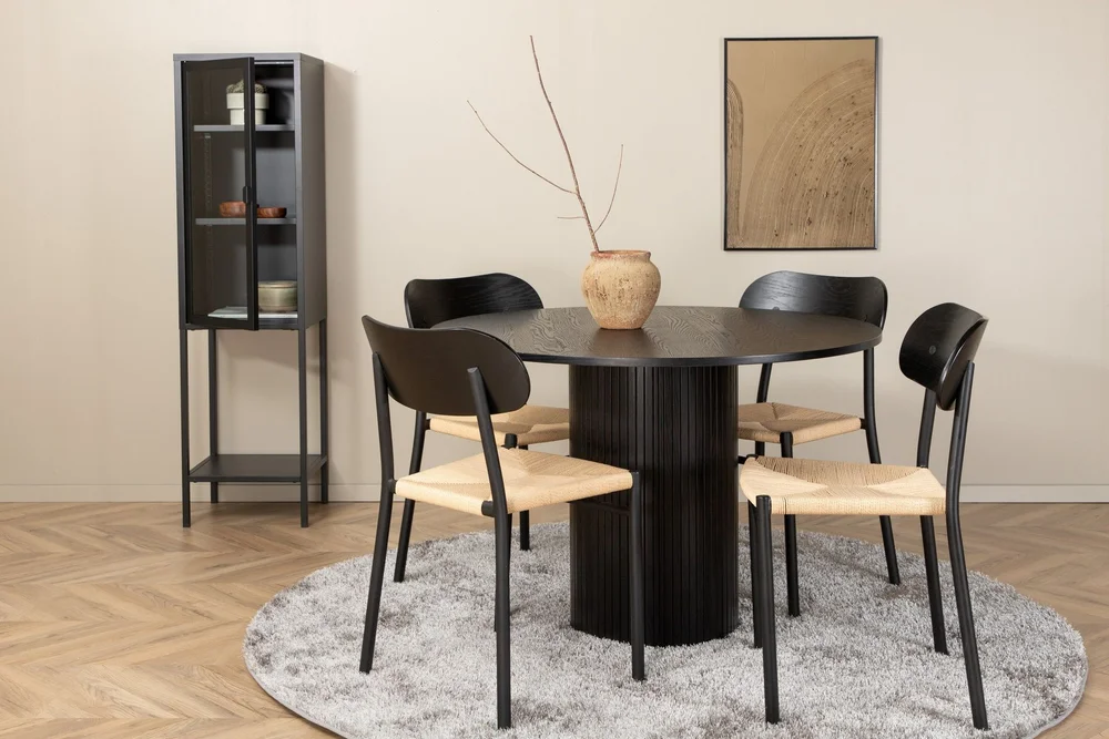 Bianca Spisegruppe 110 cm Rund med 4 Polly Stoler v:5859679 Bianca Spisegruppe 110 cm Rund med 4 Polly Stoler v:5859679