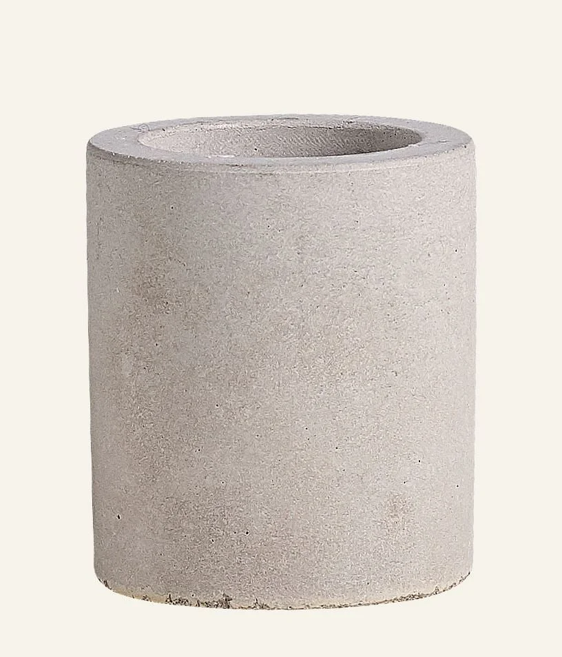 Lysestake grå – ø5,6×6,5 cm v:528480 Lysestake grå – ø5,6×6,5 cm v:528480