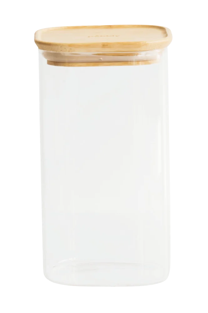 Firkantede bokser med bambuslokk 1400 ml – Transparent – Kjøkken & husholdning | m v:1467920 Firkantede bokser med bambuslokk 1400 ml – Transparent – Kjøkken & husholdning | m v:1467920