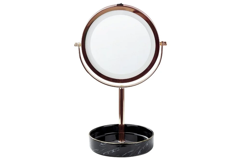 Sminkspegel Beliani Savoie Guld/Svart Rose||Black v:7747181 Sminkspegel Beliani Savoie Guld/Svart Rose||Black v:7747181