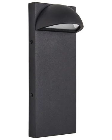 Utendørs LED-vegglampe SAJUR Svart v:8873460
