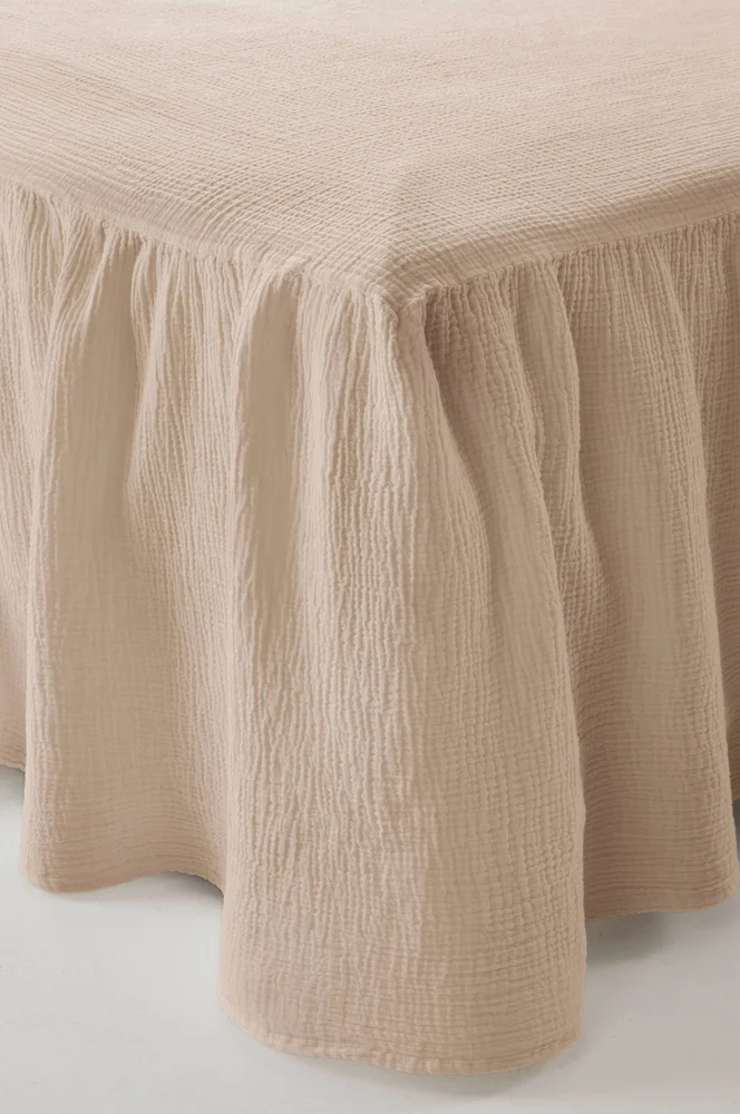 AMILIA sengekappe 45 cm – Beige – Tekstiler | m v:508632 AMILIA sengekappe 45 cm – Beige – Tekstiler | m v:508632