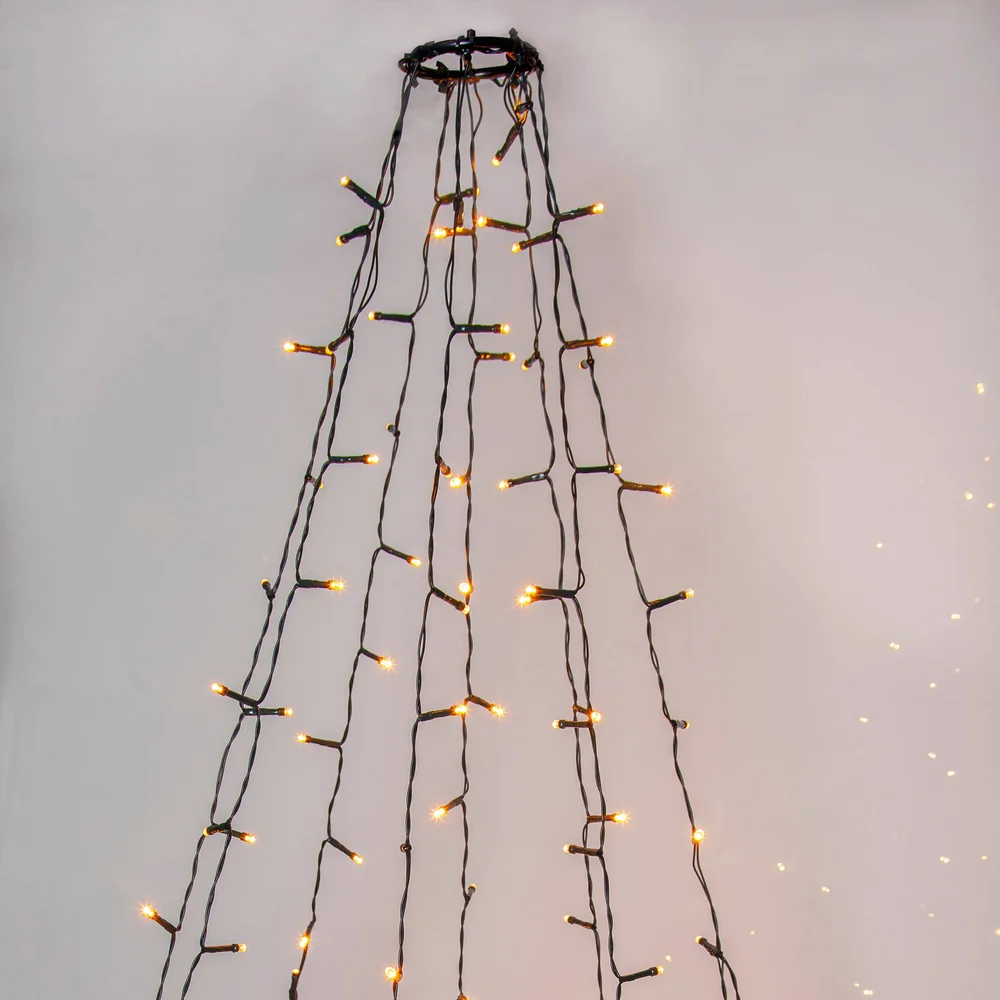 Juletrebelysning Golden Warm White 200 cm – Grønn – Belysning | m v:3261512