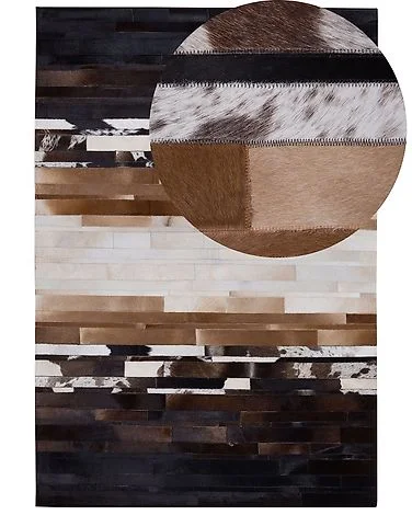 Teppe DALYAN Brun 140 x 200 cm Ekte skinn v:5825889 Teppe DALYAN Brun 140 x 200 cm Ekte skinn v:5825889
