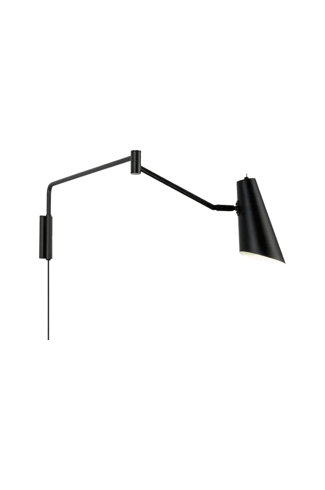 Vegglampe Noa overheng - Svart - Belysning | m v:1821101