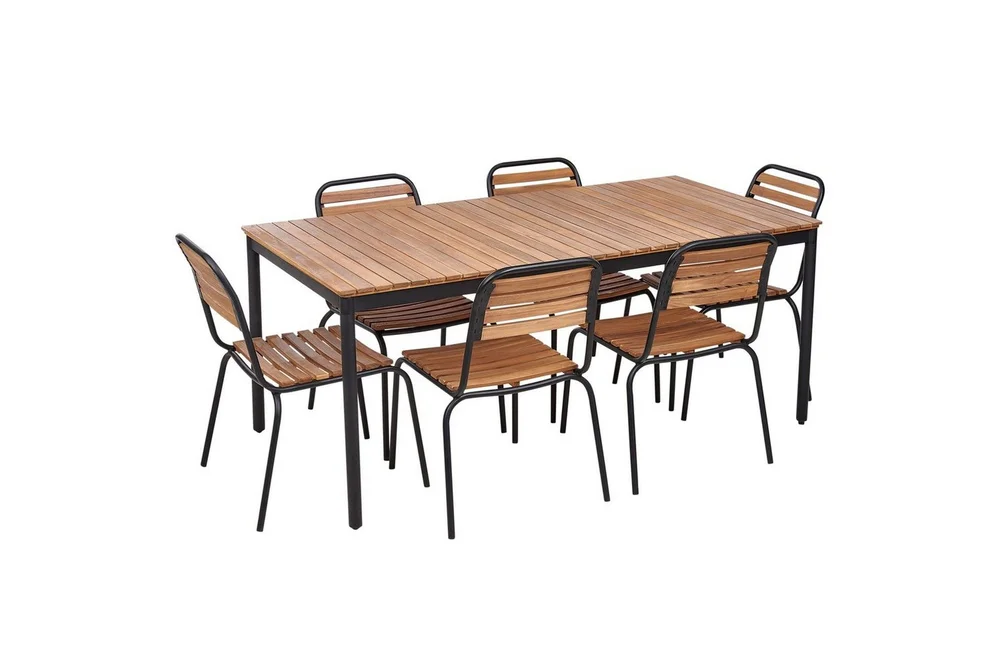 Matsalsset Beliani Vallese Light wood v:3745476
