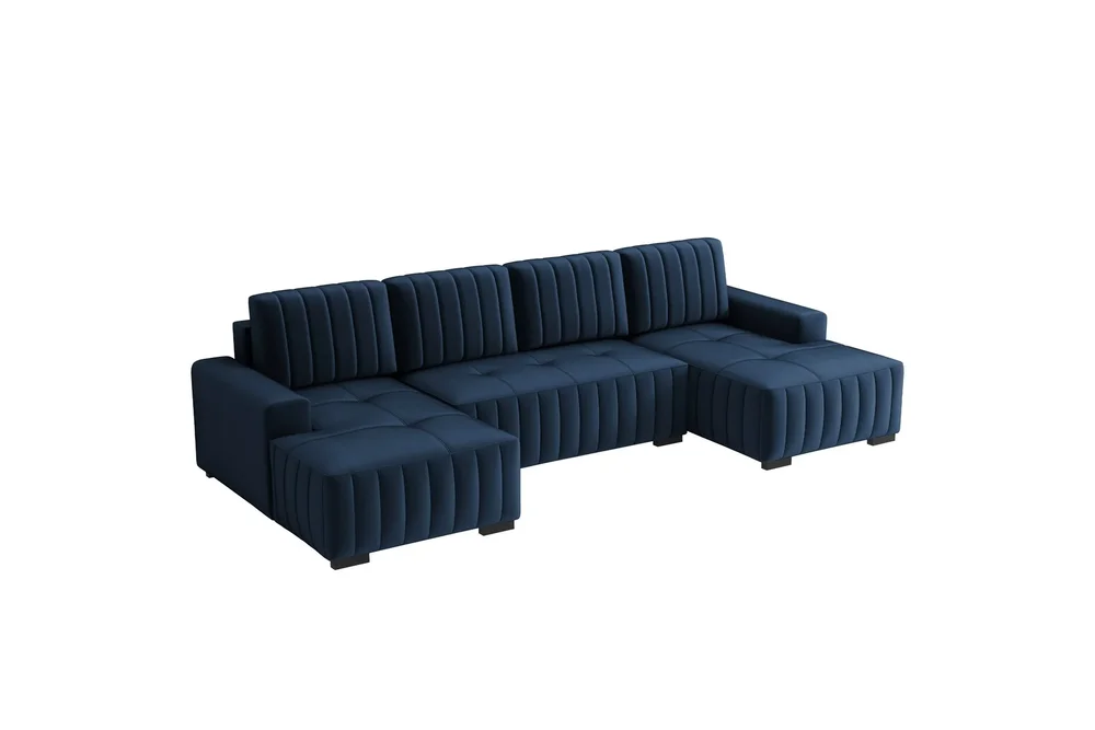 Esher Sovesofa med Dobbel Sjeselong 4-seter i Plysj v:7975937