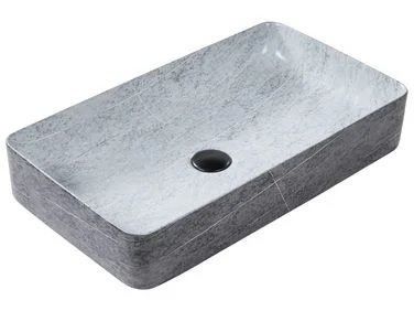 Benkeservant ARTAJ 61 x 35 cm Keramikk Grå betongeffekt v:5149907