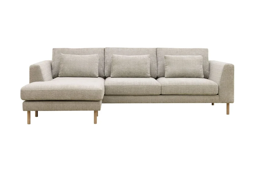 Florenz 3-seters Venstrevendt L-formet Sjeselongsofa i Chenille v:4292407