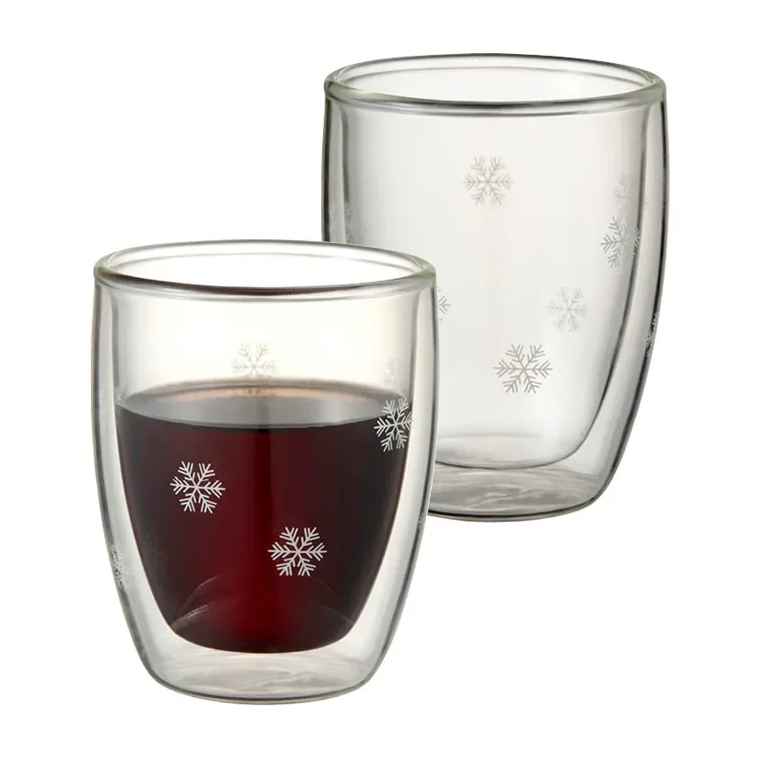Snøstjerne dobbeltvegget glass 2-pakning v:5898417 Snøstjerne dobbeltvegget glass 2-pakning v:5898417