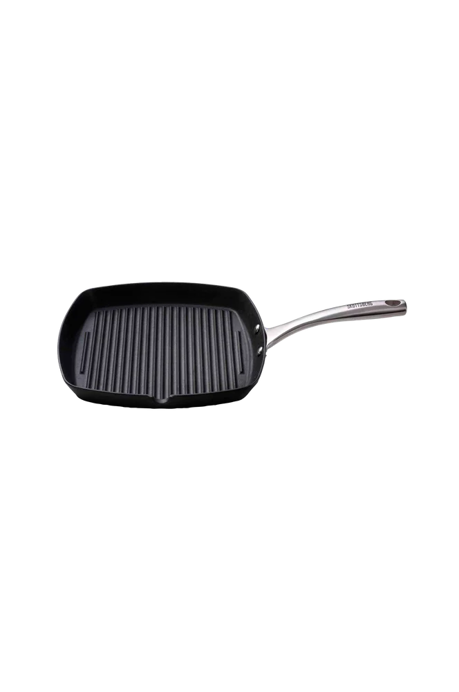 Grillpanne Støpejern 28 cm – Svart – Kjøkken & husholdning | m v:5734562