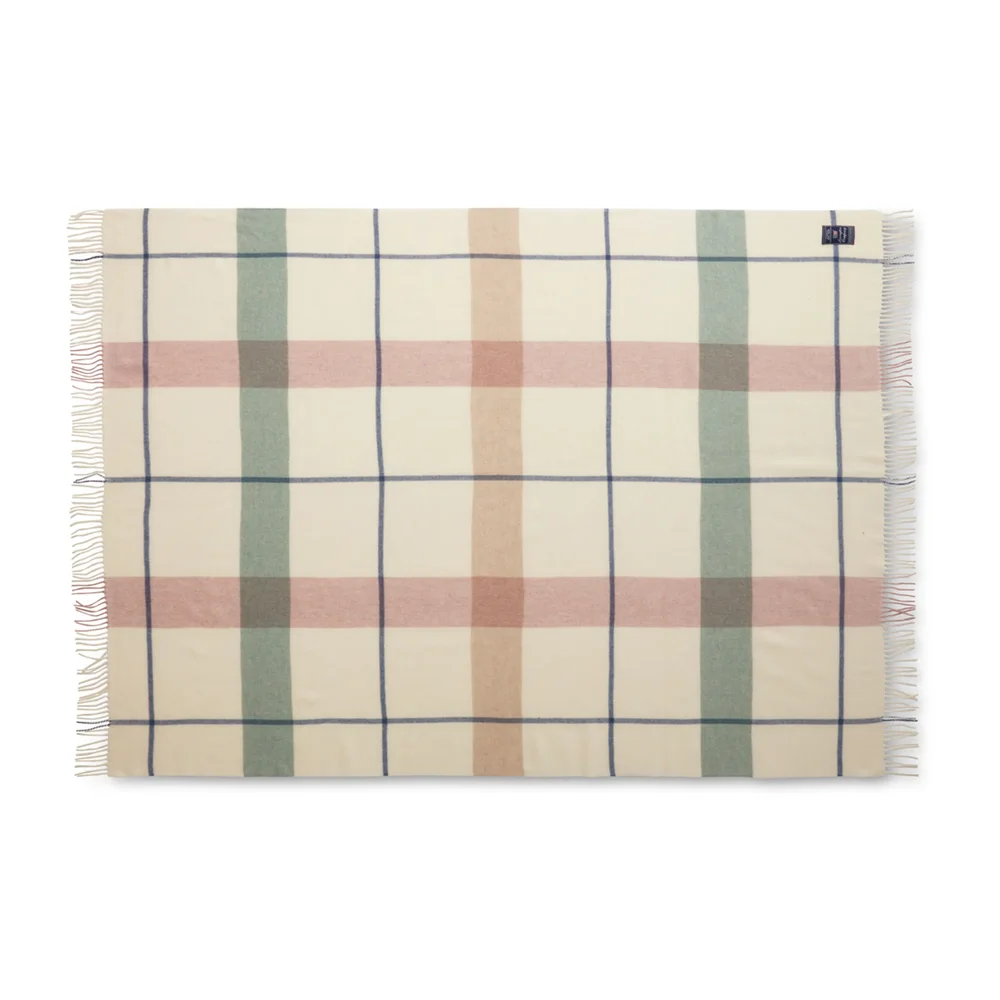 Checked Recycled ullpledd 130 x 170 cm v:2318968
