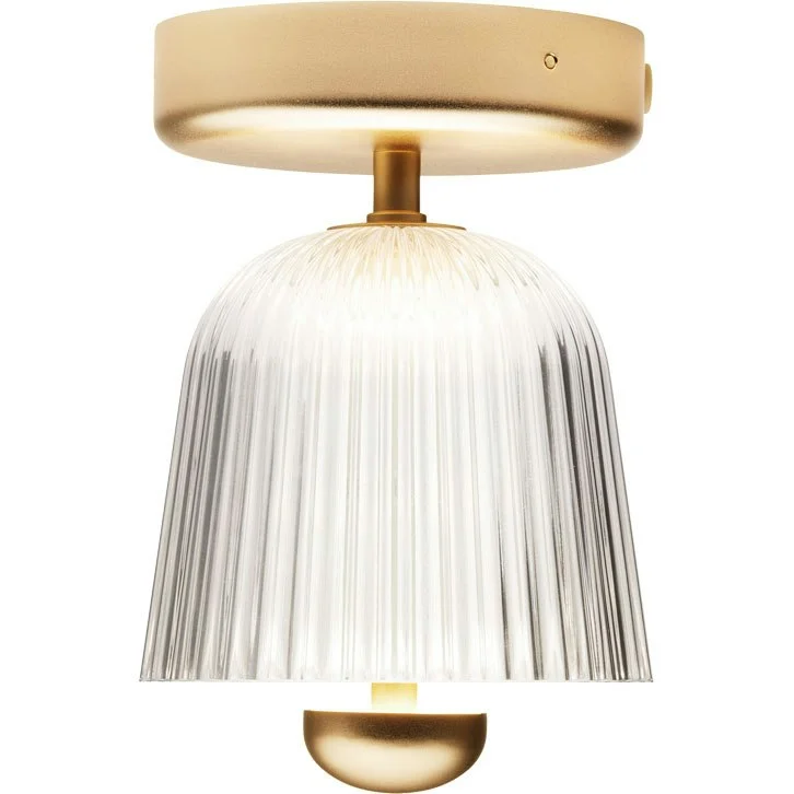 Asteea Taklampe, Satin Brass / Klar v:8058378 Asteea Taklampe, Satin Brass / Klar v:8058378