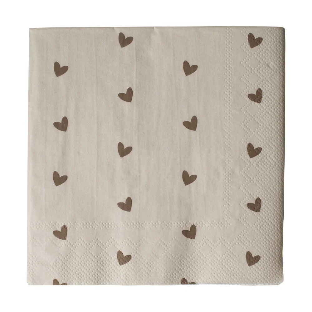 Heart pappersserviett 33×33 cm 20-pakning v:3019279 Heart pappersserviett 33×33 cm 20-pakning v:3019279