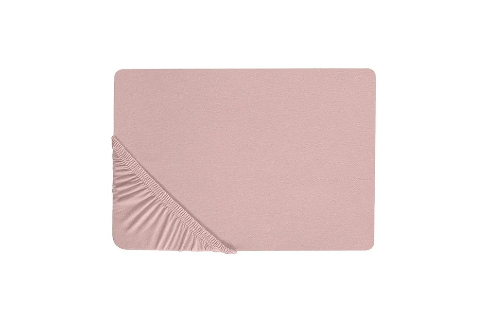 Laken med strikk Hofuf Rosa, 160×200 cm v:2103514
