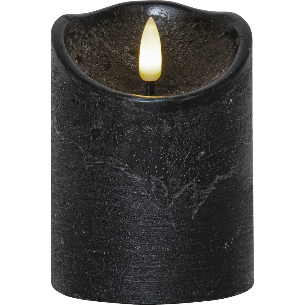 Flamme Rustic LED Kubbelys Svart, 10 cm v:2841603 Flamme Rustic LED Kubbelys Svart, 10 cm v:2841603