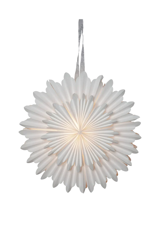 Papirstjerne krystall 50cm – Hvit – Belysning | m v:8305370 Papirstjerne krystall 50cm – Hvit – Belysning | m v:8305370