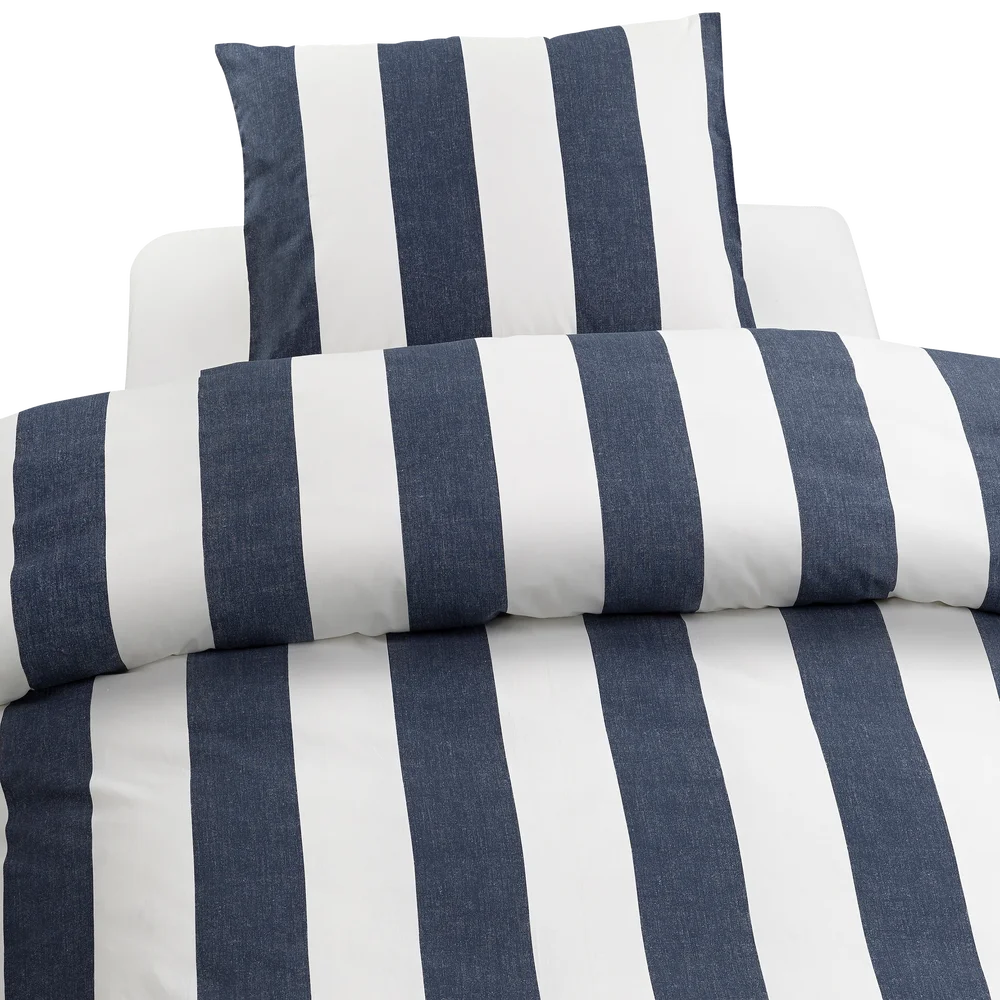 2-delt Sett Block Stripe – Blå – Tekstiler | m v:4850337 2-delt Sett Block Stripe – Blå – Tekstiler | m v:4850337