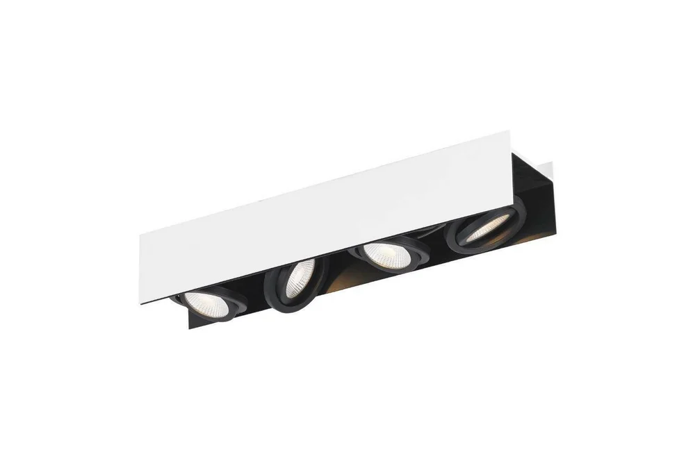 Takbelysning Eglo Vidago Hvit/Svart 4 Lamper v:8177897