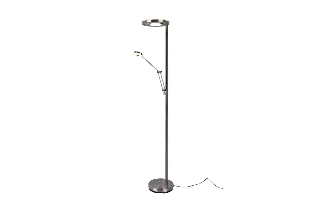 Gulvlampe TRIO Barrie Børstet stål v:9403883 Gulvlampe TRIO Barrie Børstet stål v:9403883
