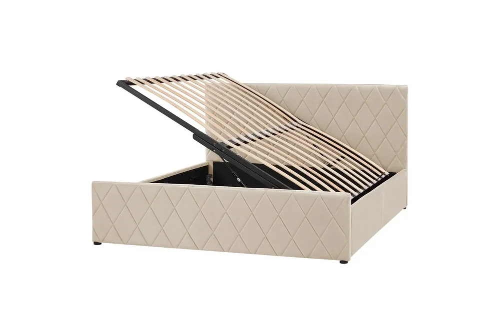 Sengramme og sengestamme Seng med oppbevaring Rochefort Beige 160x200 v:8901372