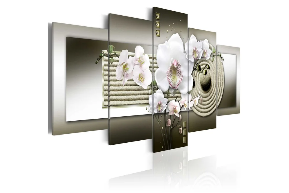 Bilde Orchid And Zen Garden In Grey 200x100 v:1051258