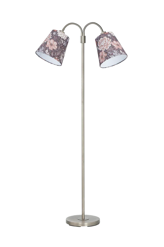 Gulvlampe Amy Flex 2 krom – Brun – Belysning | m v:7339783 Gulvlampe Amy Flex 2 krom – Brun – Belysning | m v:7339783