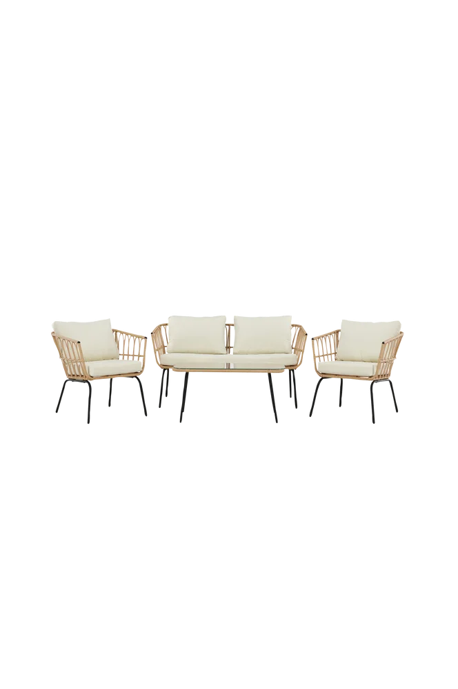 Ortigia Loungesett – Beige – Utemøbler & hage | m v:8455578