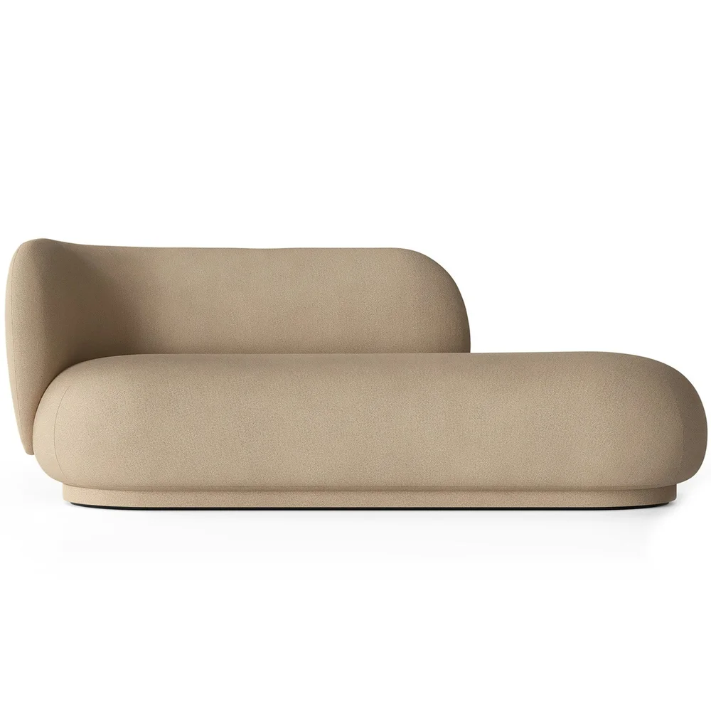 Rico Brushed Divan Venstre, Sand v:4561126