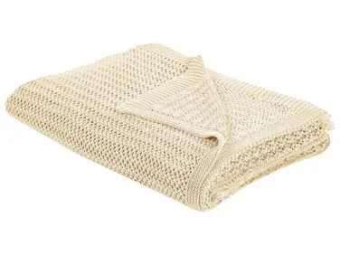 Sengeteppe ILEN Bomull 150 x 200 cm Beige v:6267593
