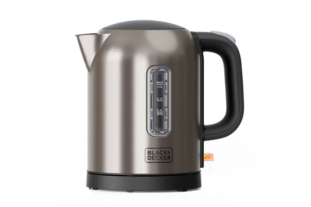 Vannkoker Black+Decker 2200W 1L Børstet stål v:9614753 Vannkoker Black+Decker 2200W 1L Børstet stål v:9614753