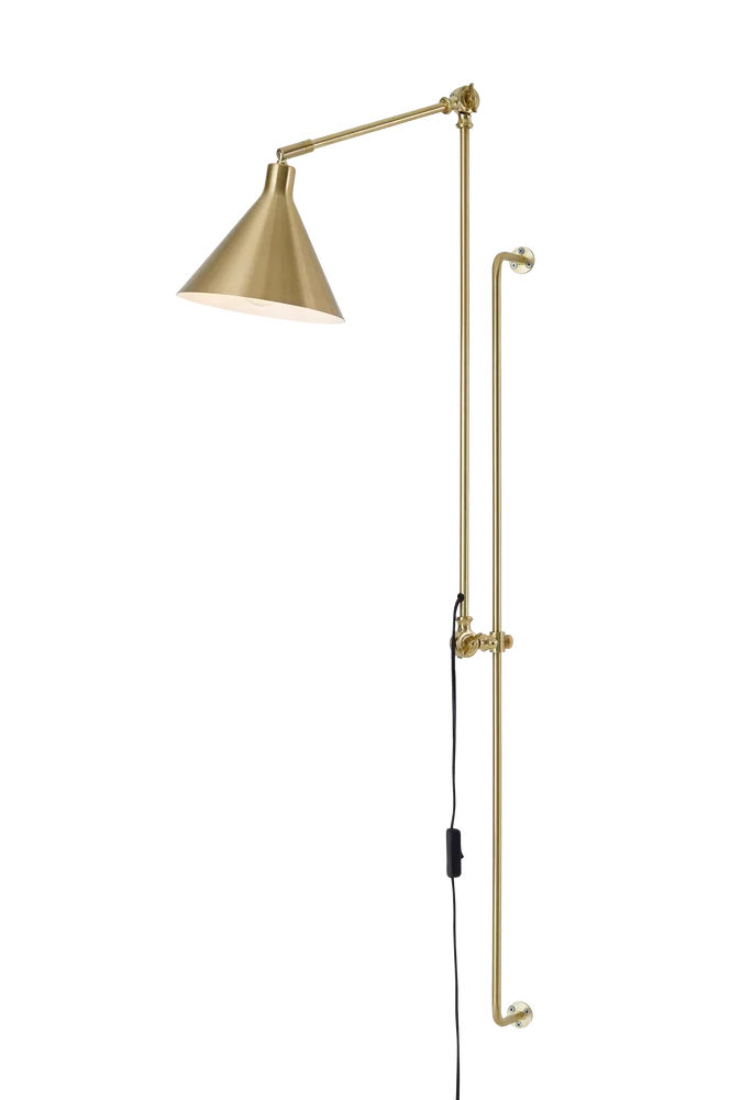 Vegglampe Jordan Stor – Gull – Belysning | m v:5602747 Vegglampe Jordan Stor – Gull – Belysning | m v:5602747
