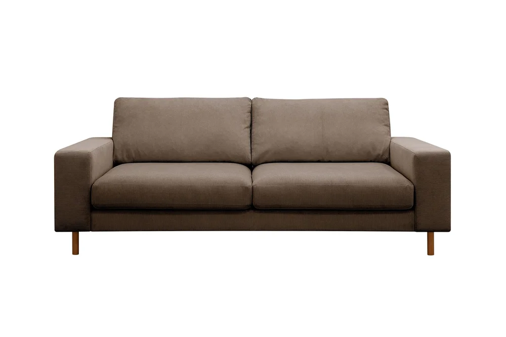 Scandi dyp 3-seters sofa i Kordfløyel v:5993050