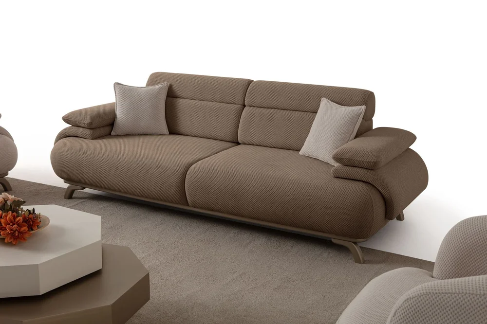 3-seters sofa Atelier Del Sofa Bonjo Silver (246 x 81 x 97 cm) Latte v:6875132 3-seters sofa Atelier Del Sofa Bonjo Silver (246 x 81 x 97 cm) Latte v:6875132