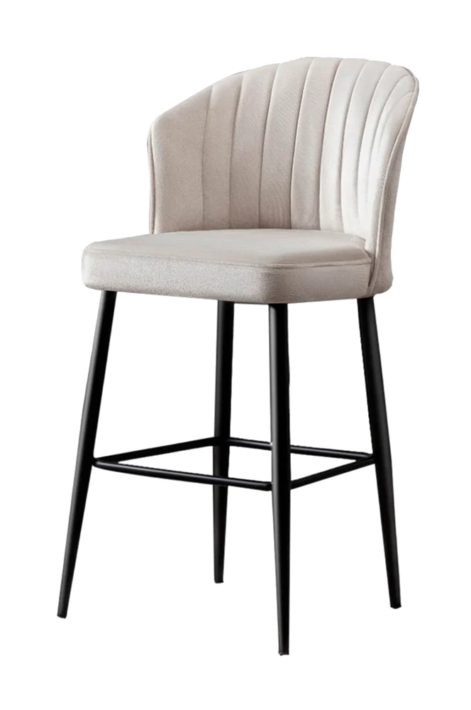 Sett med barstoler (2 stk.) – Buri – Beige m v:6499297 Sett med barstoler (2 stk.) – Buri – Beige m v:6499297