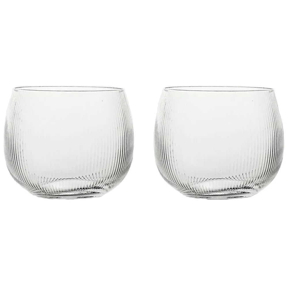 Blanka Drikkeglass Riflet 50 cl 2-pk, Klar v:2715091 Blanka Drikkeglass Riflet 50 cl 2-pk, Klar v:2715091