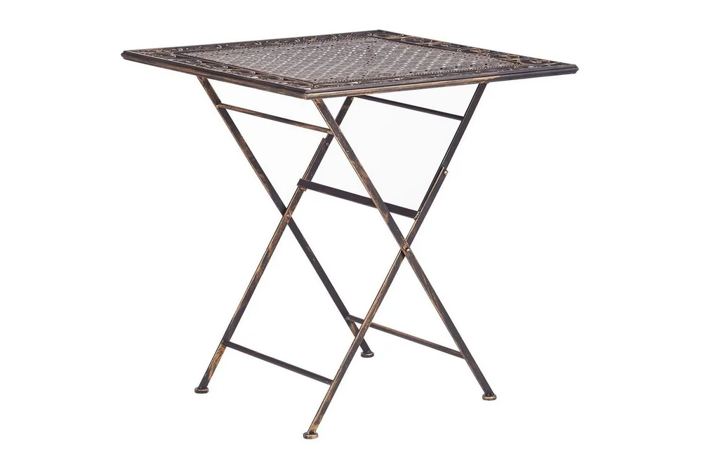 Fällbart bord Beliani Bormio Black||GOLD v:6206344 Fällbart bord Beliani Bormio Black||GOLD v:6206344