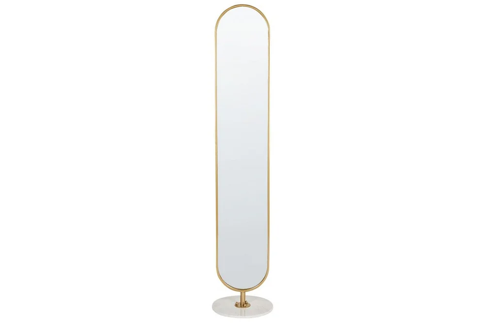 Klädhängare med spegel Beliani Moody GOLD||White v:1572680 Klädhängare med spegel Beliani Moody GOLD||White v:1572680