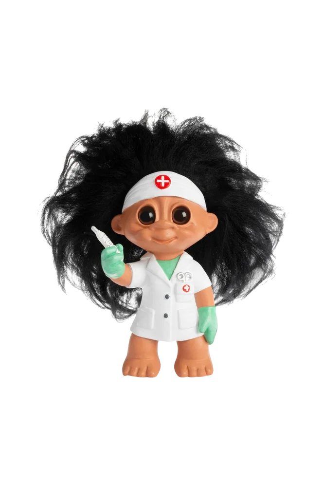 Lykke til Trollsykepleier 9 cm - Flerfarget - Dekor | m v:9440642