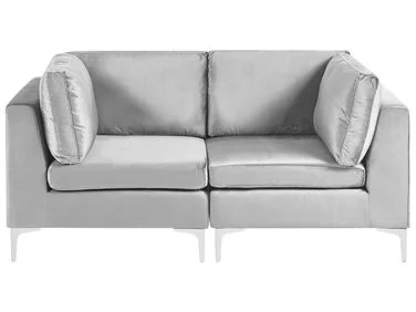 Modulsofa 2-seters EVJA Fløyel Grå v:1325982 Modulsofa 2-seters EVJA Fløyel Grå v:1325982