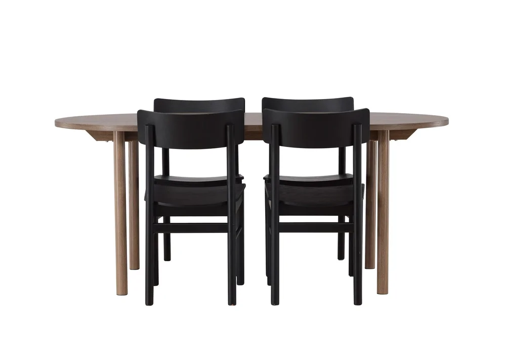 Andy Spisegruppe 180 cm Oval med 4 Montros Stoler v:1617081 Andy Spisegruppe 180 cm Oval med 4 Montros Stoler v:1617081