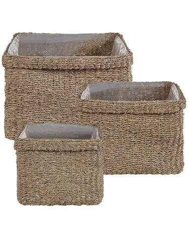 Sett med 3 plantepotter RIVULINE 23/27/30 cm Sjøgras Naturlig v:5308759 Sett med 3 plantepotter RIVULINE 23/27/30 cm Sjøgras Naturlig v:5308759