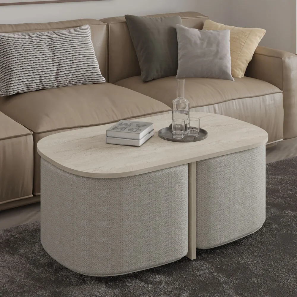 Hu Sofabordsett 90x42,9x45 cm v:2223586