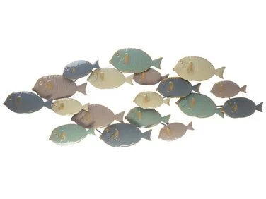 Veggdekorasjon Fisk FERMIUM 47 cm Metall Flerfarget v:8746628 Veggdekorasjon Fisk FERMIUM 47 cm Metall Flerfarget v:8746628