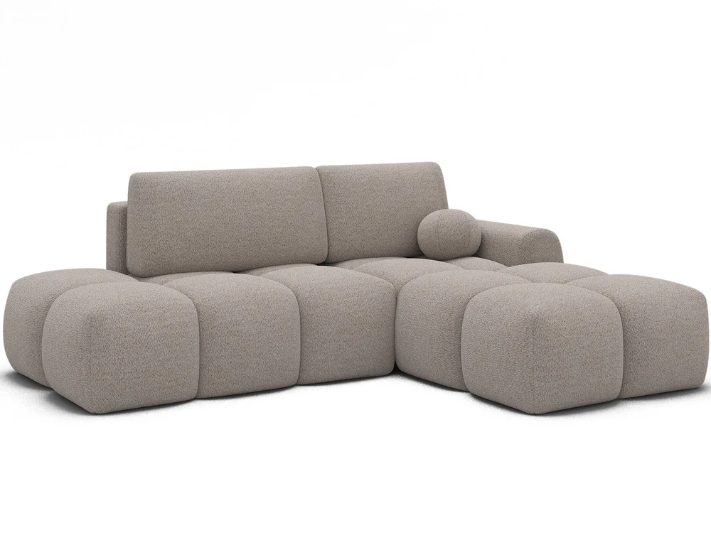 Vittario 3-seters Bubblig sovesofa med divan og oppbevaring Høyre v:2923109