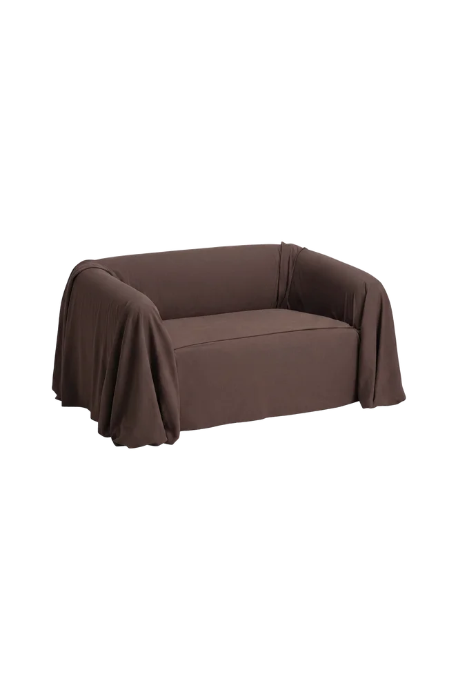 Tora stofftrekk til 2-seters sofa - Brun - Tekstiler | m v:1472452