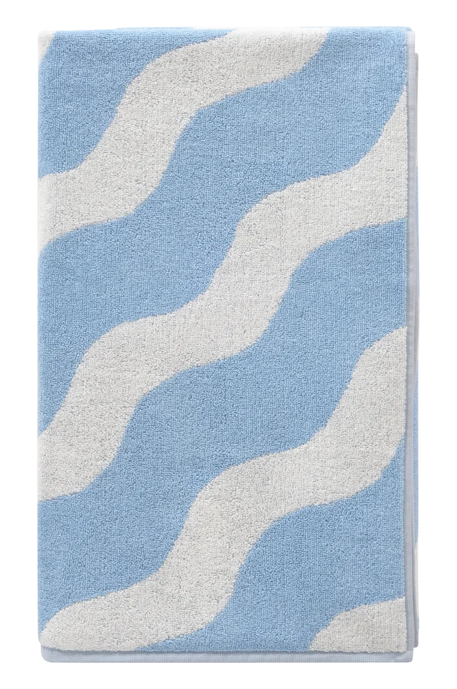 WAVES badelaken 90x150 cm - Blå - Tekstiler | m v:740760