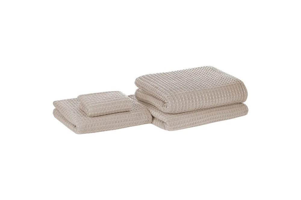 Håndkle Areora sett med 4 Beige v:5667427 Håndkle Areora sett med 4 Beige v:5667427